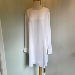 BCBG Max Azria silky white mod mini dress